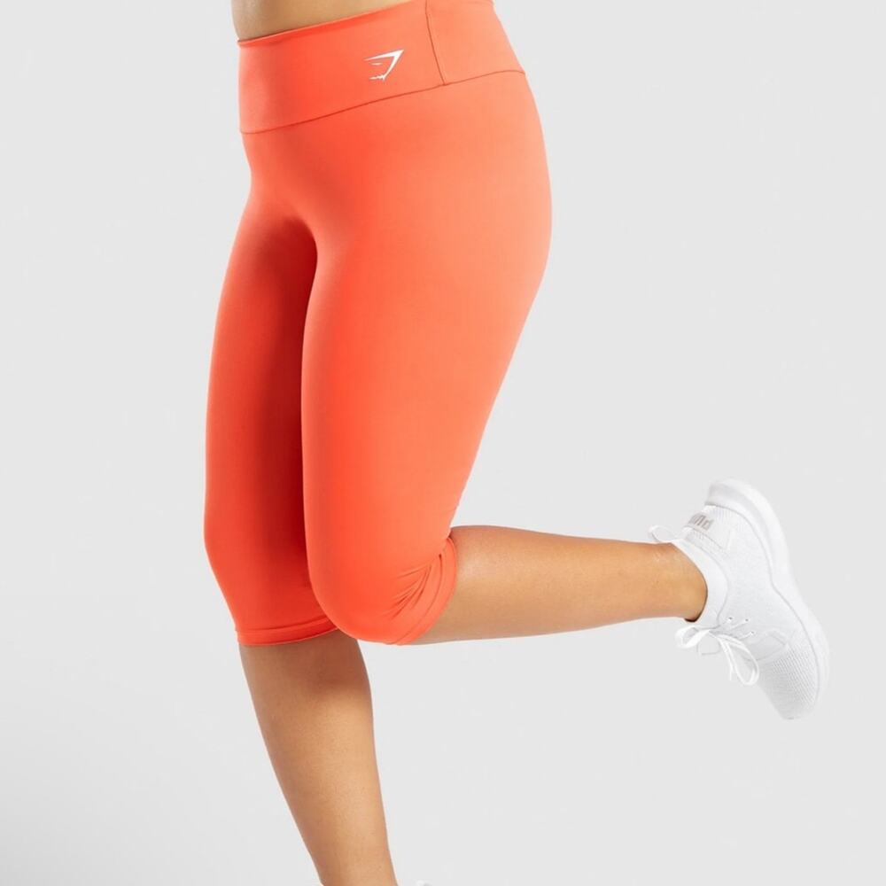 Gymshark Orange Cropped Leggings